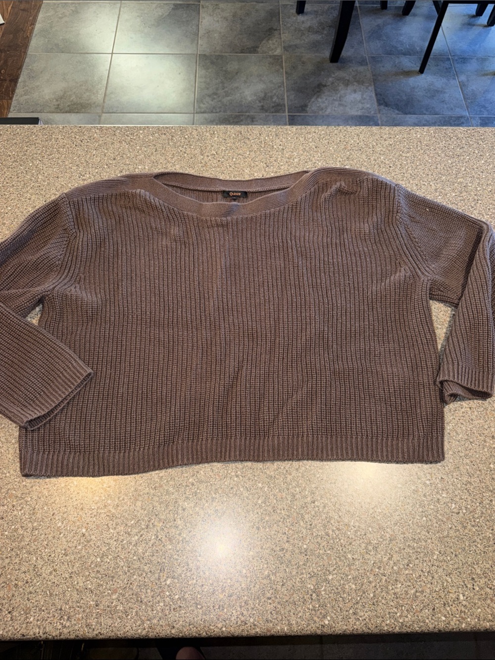 Quince oversized cable knit sweater